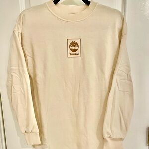 Timberland Women’s Logo Sweatshirt Dress - Cream - XS